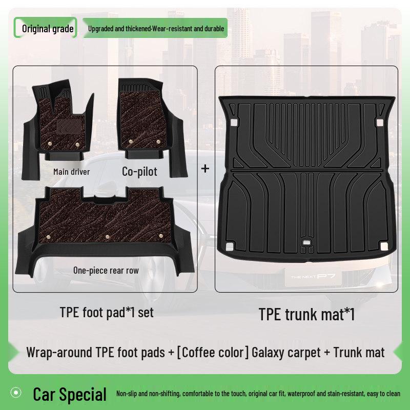 2026 Hongqi HS6 PHEV TPE Full Coverage Floor Mats - Custom Car Carpet Interior.