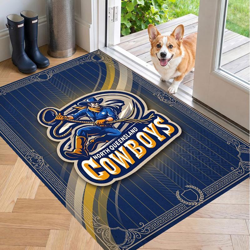 Soft Floor Carpet North Queensland Cowboys Pattern Area Rug Decorative Mat For Home Room Decoration