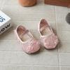 New Girls Flat Shoes Floral Lace Sweet Children Mary Jane Shoes Breathable School Causal Kids Fashion Dress Princess Shoes 21-30