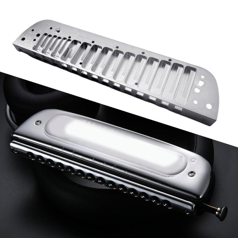 Aluminum Smooth C Key Harmonica Mouth Organ Metal Comb Harmonica for Easy Play and Quick Assembly Easy To Use