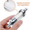 5/16 Inch 9747 Inline Fuel Filter With Clear View Glass And Chrome (2)
