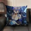 Layla Genshin Impact Cute Cushion Cover Natural Linen Organic Fabric Double-Sided Printing Sofa Home Decor Gift Pillow Case