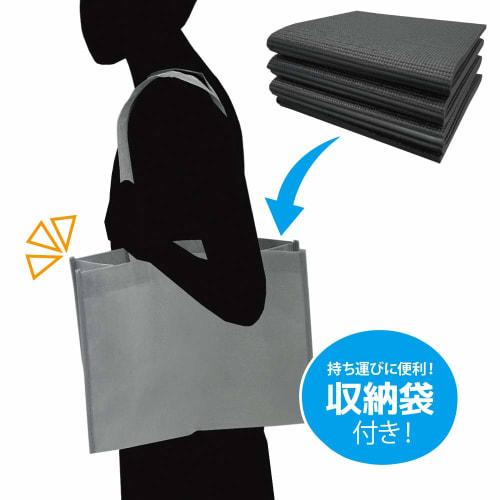 answer switch ring fit foldable soundproof yoga mat 8mm [perfect for fitness/extra thick mat/considerates vibration and noise/folds compact/storage ba