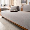 Solid Color New Cotton And Linen Sofa Cushion, Simple And High-End Sofa Cover, Universal Non-Slip Backrest Cover Cloth Towel For All Seasons