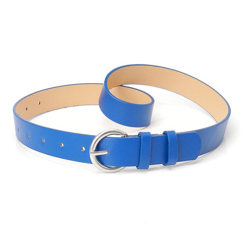 Fashion chic style belt women, commuter casual style alloy pin buckle women's belt with jeans decorative belt