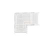 8pcs COB LED Strip Light Connector Transparent L Shaped Connector  For COB LED Strip Light