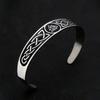 Schwarzes Edelstahl-Wikinger-Runen-Armband für Männer und Frauen, Retro-Wikinger-Lebensbaum-Armband, Biker-Modeschmuck, Amulett-Geschenk