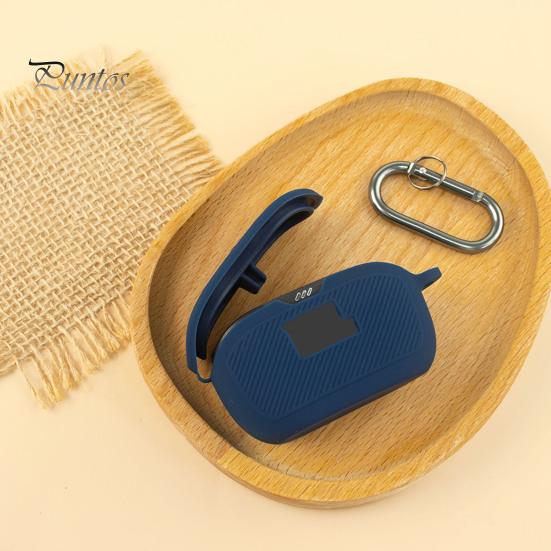 Silikon-Schutzhülle für JBL Vibe Buds, sturzsicher, stoßfest, staubdicht, Ladeloch-Design, tragbare Aufbewahrungstasche