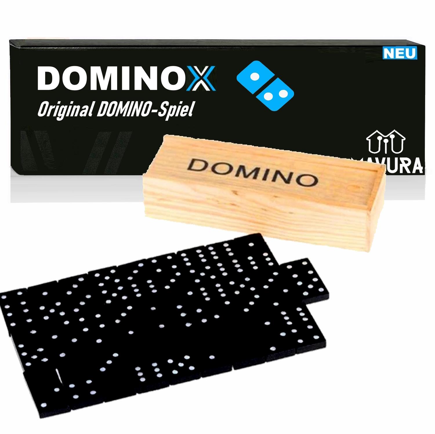 

DOMINOX Domino Game Stones Dominoes Skill Game Thinking Game m. box