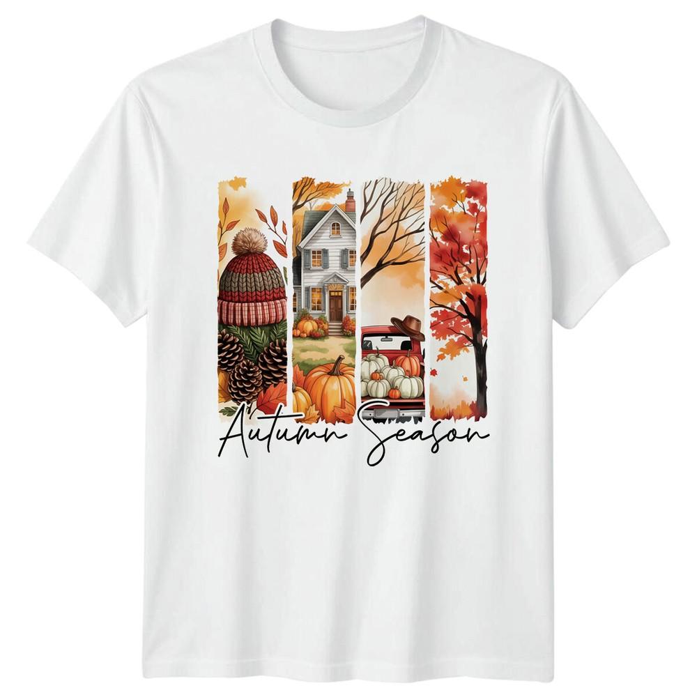 Autumn Season Fall Harvest Unisexs TShirt Unisexs Tee Graphic Unisex Top S