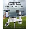 VEVOR 7-in-1 Wi-Fi Weather Station, 177.8 Mm TFT Display, Wireless Solar Powered Outdoor Sensor, Rain Gauge, Indoor Outdoor for Weather Forecast