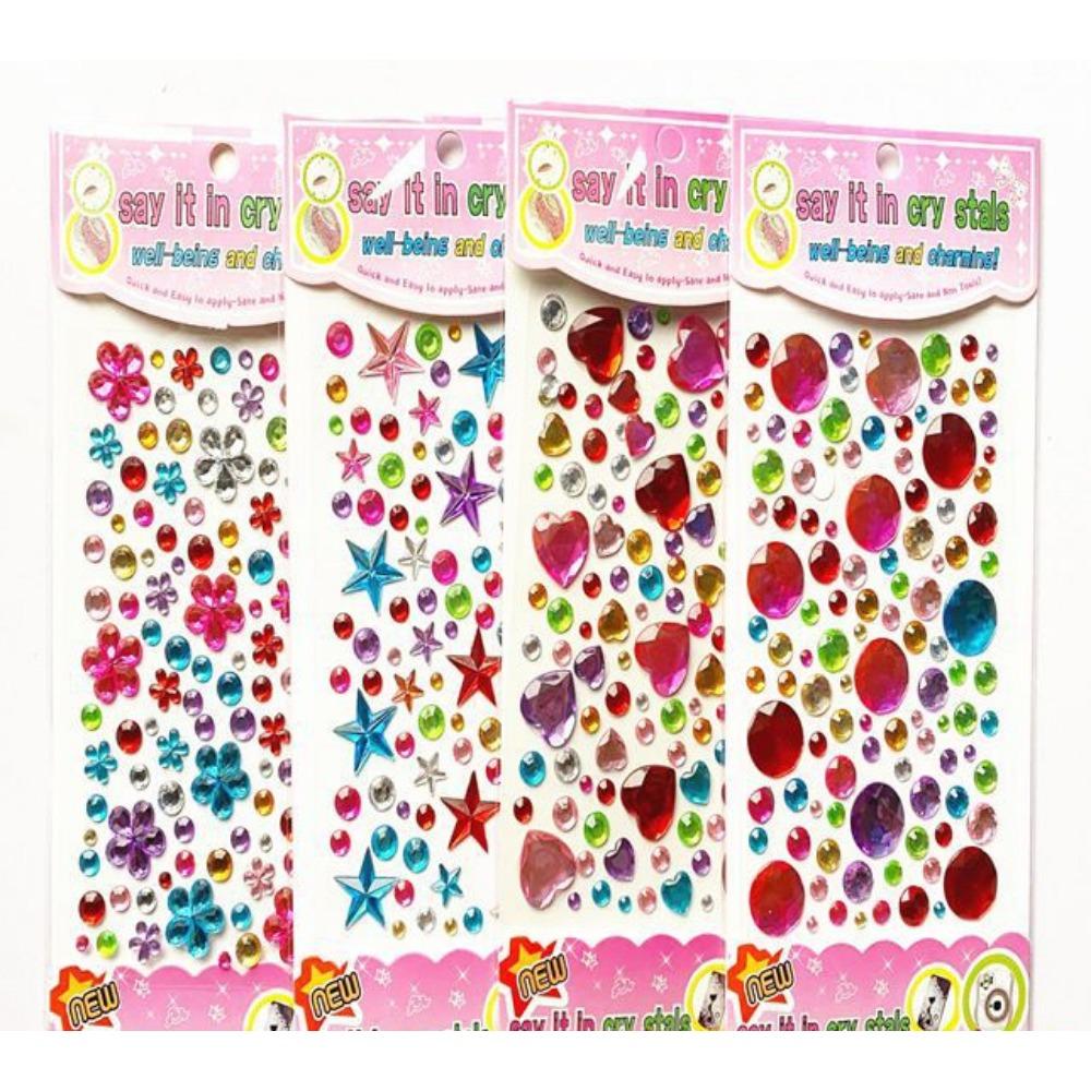 1 PCS Stickers, Acrylic Bracelet Series Children's Cartoon DIY Mobile Phone Diamond Stickers Three-dimensional Stickers Creative Stickers