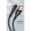 120W USB To Type C Weaving Data Cable Single Bend Braided Data Cable PD Fast Charging Cords 0.25m/1m/1.5m/2m Fast Charge Wires