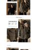 2024 Gray Cotton-Padded Jacket for Girls - Autumn/Winter Style for Middle/High School Students