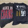 Alice In Chains Tour 1991 Cotone Nero Unisex Maglietta Unisex