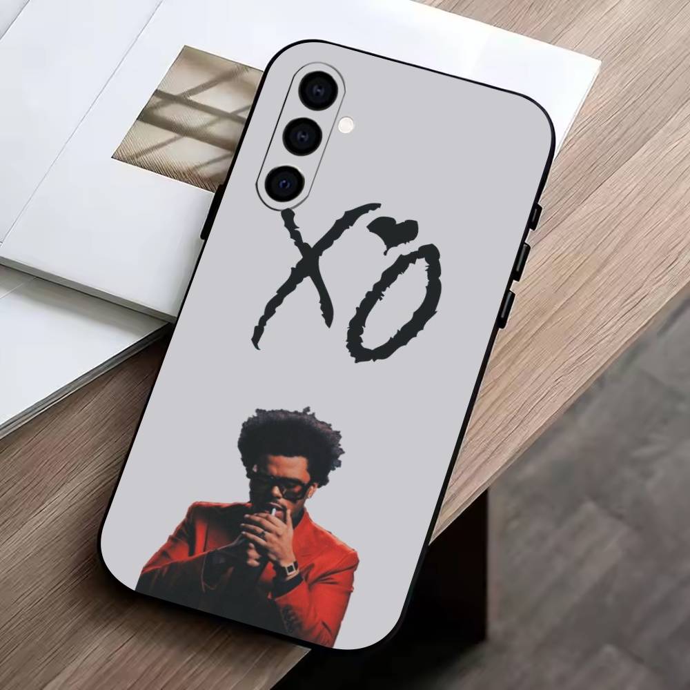 singer-The W-Weeknd XO Phone Case For Samsung Galaxy A73,A72,A71,A70,A53,A52,A51,Others Soft Black Cover