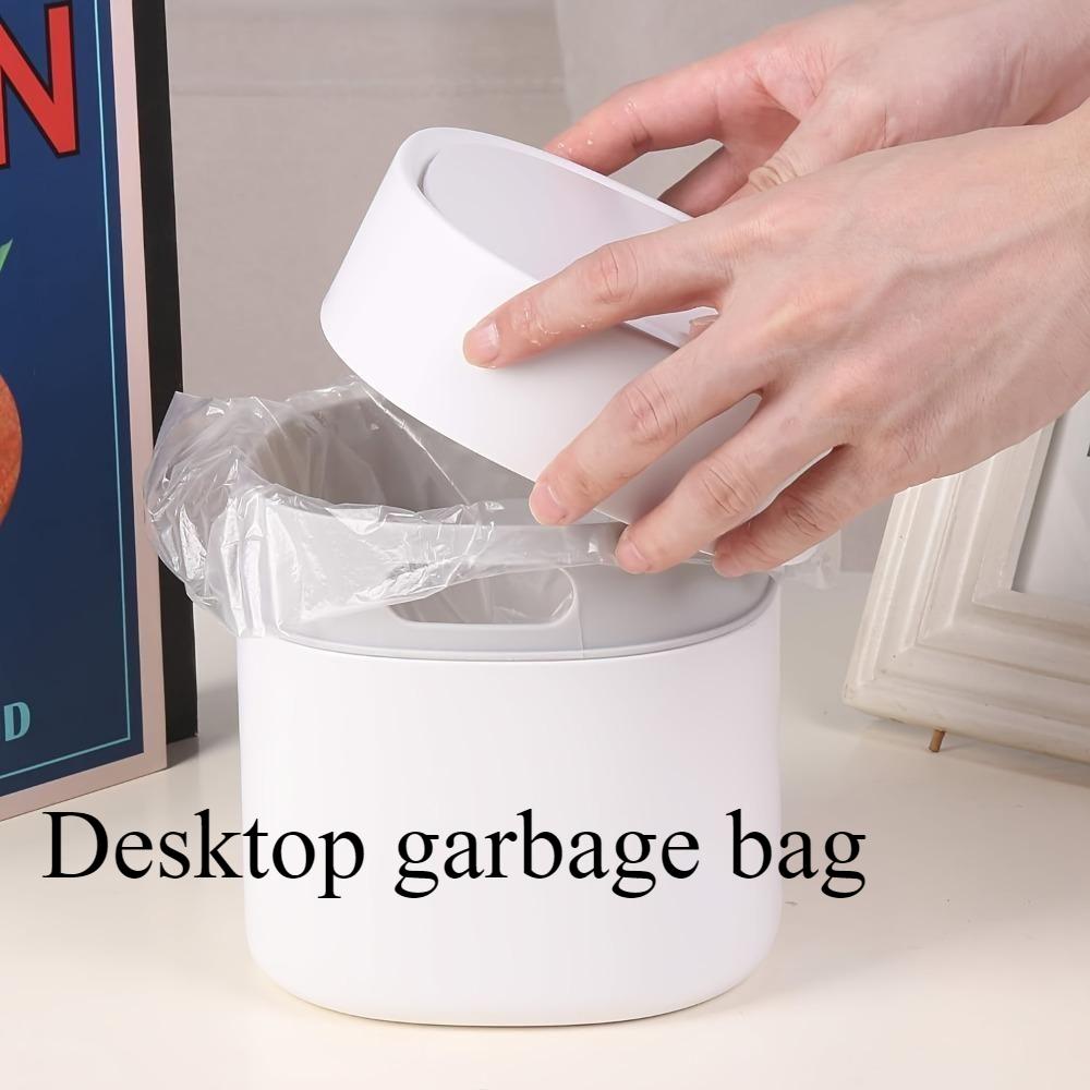 Bolsas de Basura de Escritorio, Cubos de Basura Pequeños para el Hogar, Bolsas de Plástico Mini Desechables para Montar en el Coche