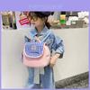 Cute Plaid Children's Backpack For Girls Lightweight Canvas School Bag For Outdoor Travel