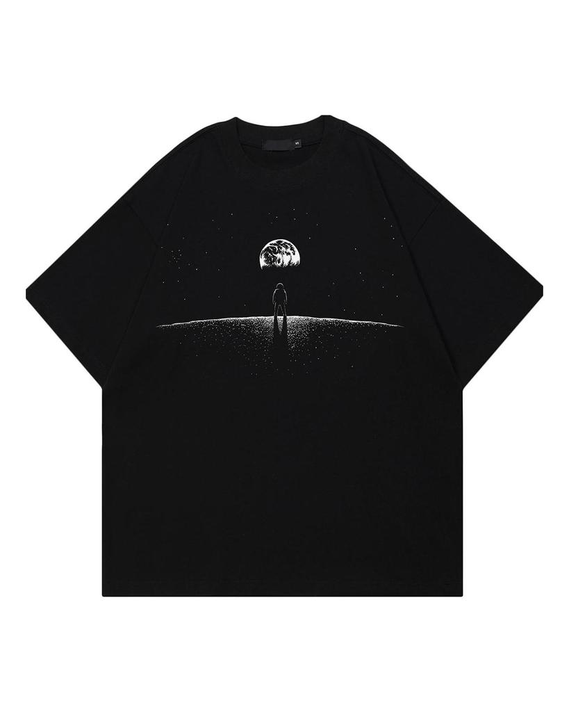 2024 Streetwear Space Astronaut Grafik Unisex T-Shirt