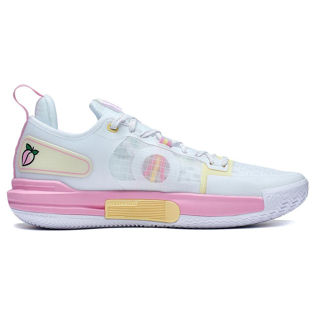 Li Ning Speed 9 Premium PRM Summer, Medová Broskev Protiskluzové Odolné proti Oděru Nízké Basketbalové Boty Pánské ABAT023-1