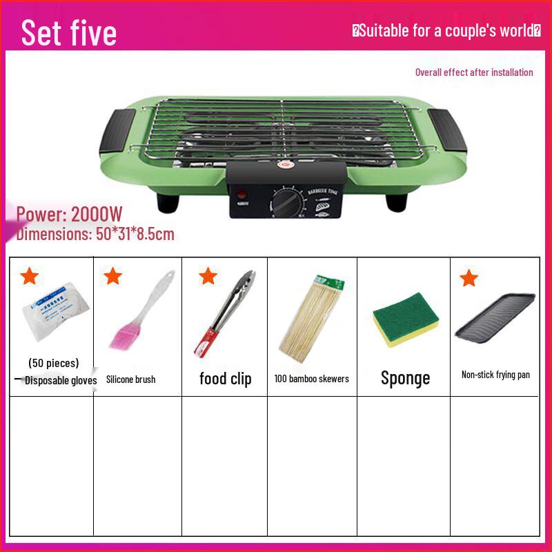 OEING Large Indoor Electric Grill & Griddle Large