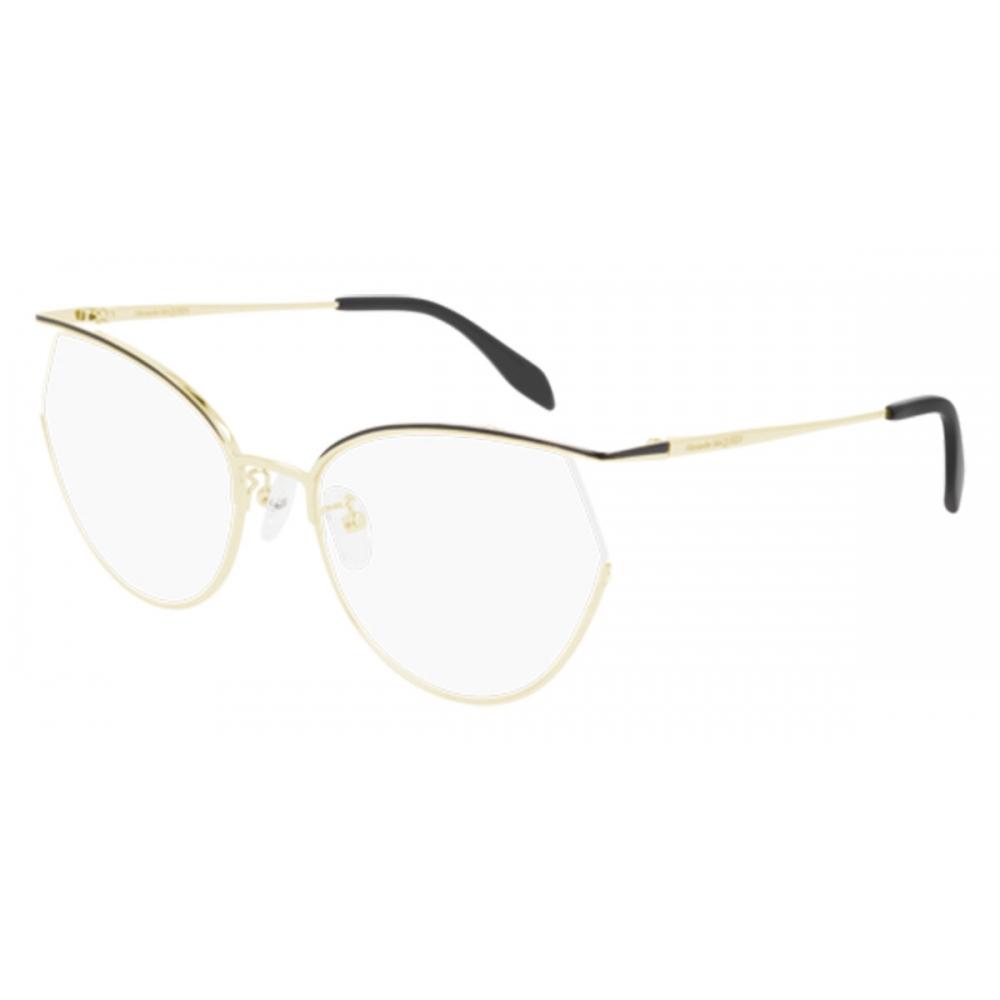 

Alexander Mcqueen Am0256o 001 Women Eyeglasses Gold/57