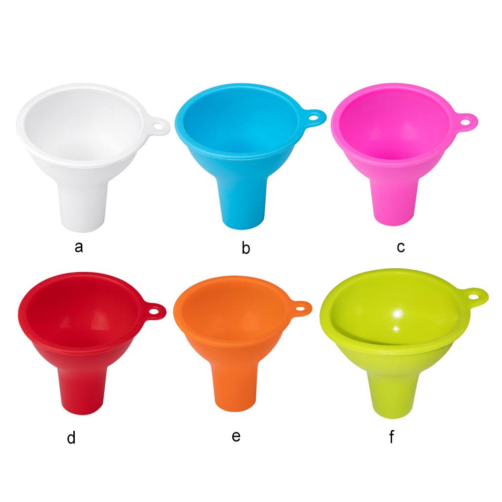 Silicone Funnel Kitchen Gadget Filter Long-lasting Smooth Surface No Burrs Liquid Dispenser Home Supplies Oil Funnels