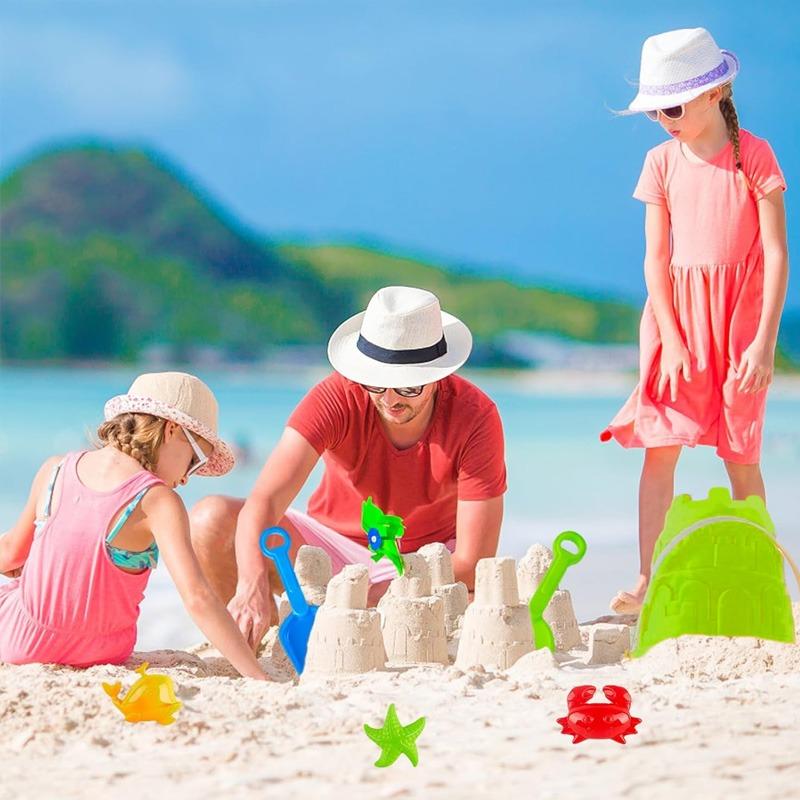 Molds Sand Beach Toys Sand Bucket And Shovels Set Sandbox Toy For Toddlers Sand Toys For Outdoor Travel Beach Sensory Toys