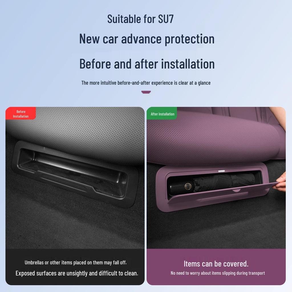 Xiaomi SU7 Rear Seat Ultra Magnetic Flip Cover Panel for Car Interior