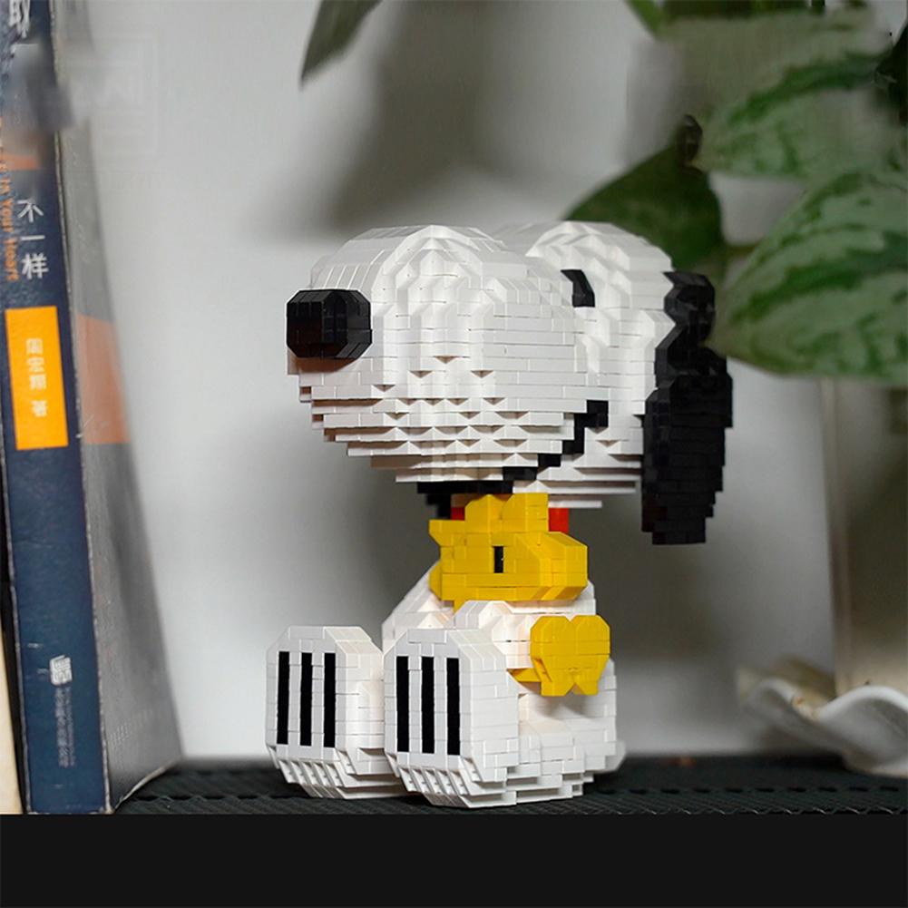 Cartoon Dog Building Blocks Action Figure Micro Diamond Bricks Diy Assemble Toys For Kids Toys Home Decoration