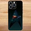 Custodia per Telefono Star Trek Ships Per iPhone 16,15,14,13,12,11,Pro,Max,Plus,Mini,X,XS,XR,8,7,6,S,Plus,SE Custodia Nera Morbida
