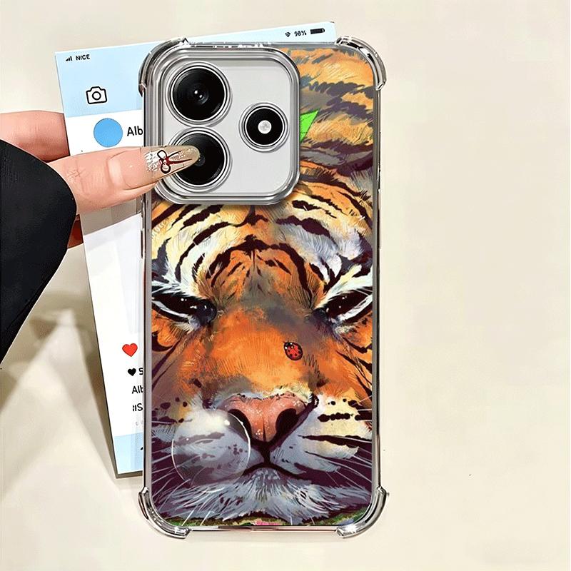 Superior Tiger Pattern Art Soft Phone Case For Xiaomi Poco X7 X8 Pro Max X6 X5 X3 F8 Ultra F7 M8 M7 M5S Redmi 15C 15A 15 14C 13C