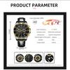 Fashion Business Men's Watch Large Dial Watch Sport Men's Watch Casual Watch Calendar Watch Leather strap