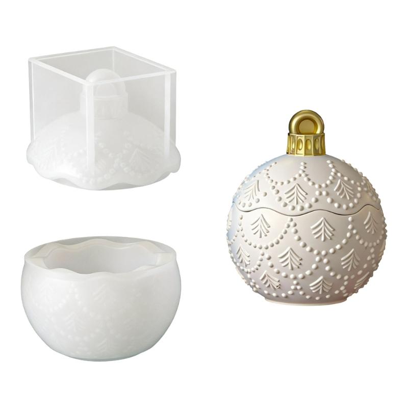 Christmas Ball Silicone Candle Cup Molds For Handmade Candle Soaps Home Decoration Christmas Gifts And Resin Casting