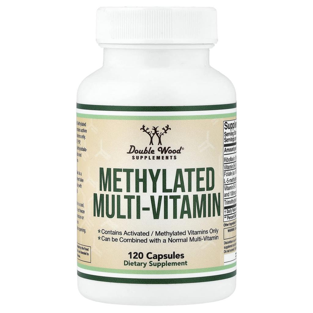Double Wood Supplements, Methylated Multivitamin, 120 Capsules