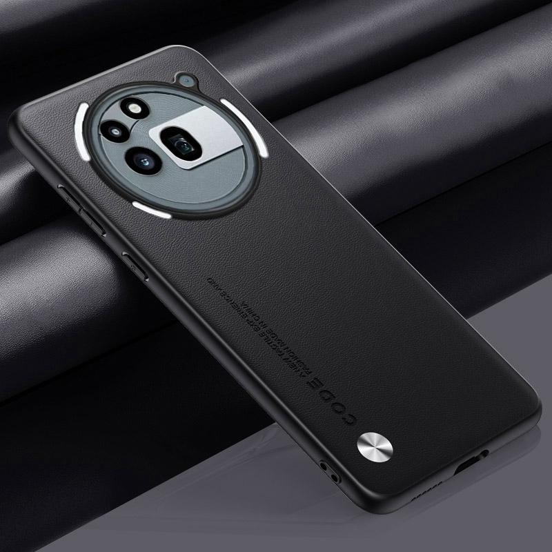 Luxusní PU kožené pouzdro For Nothing Phone 3A Pro Zadní kryt Matný silikon Plná ochrana Telefon Pouzdro For Nothing Phone3A Pro 5G