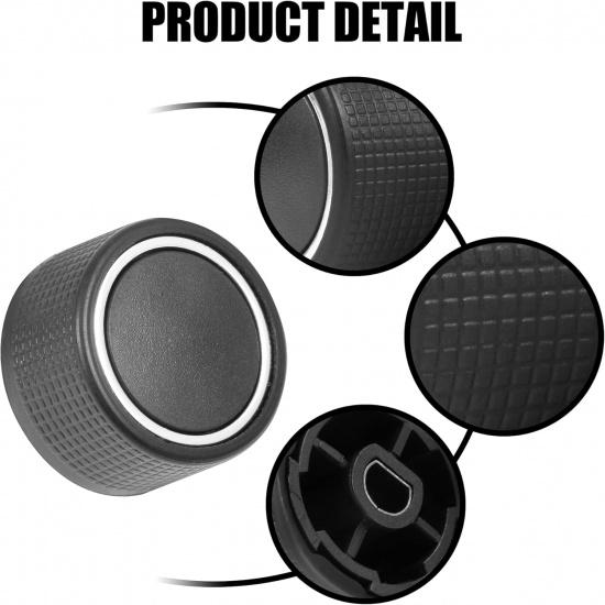 VOFONO Rear Radio Audio Volume Control Knobs 2PCS, Stereo Knob Buttons Replacement for 07-13 Chevy Chevrolet Silverado GMC Acadia Sierra Denali Yukon