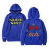 Moletom com capuz estampado de álbum de música Sauce Boyz, rapper americano Eladio Carrion, flor rosa, moletom com capuz unissex, moda feminina, tops grandes