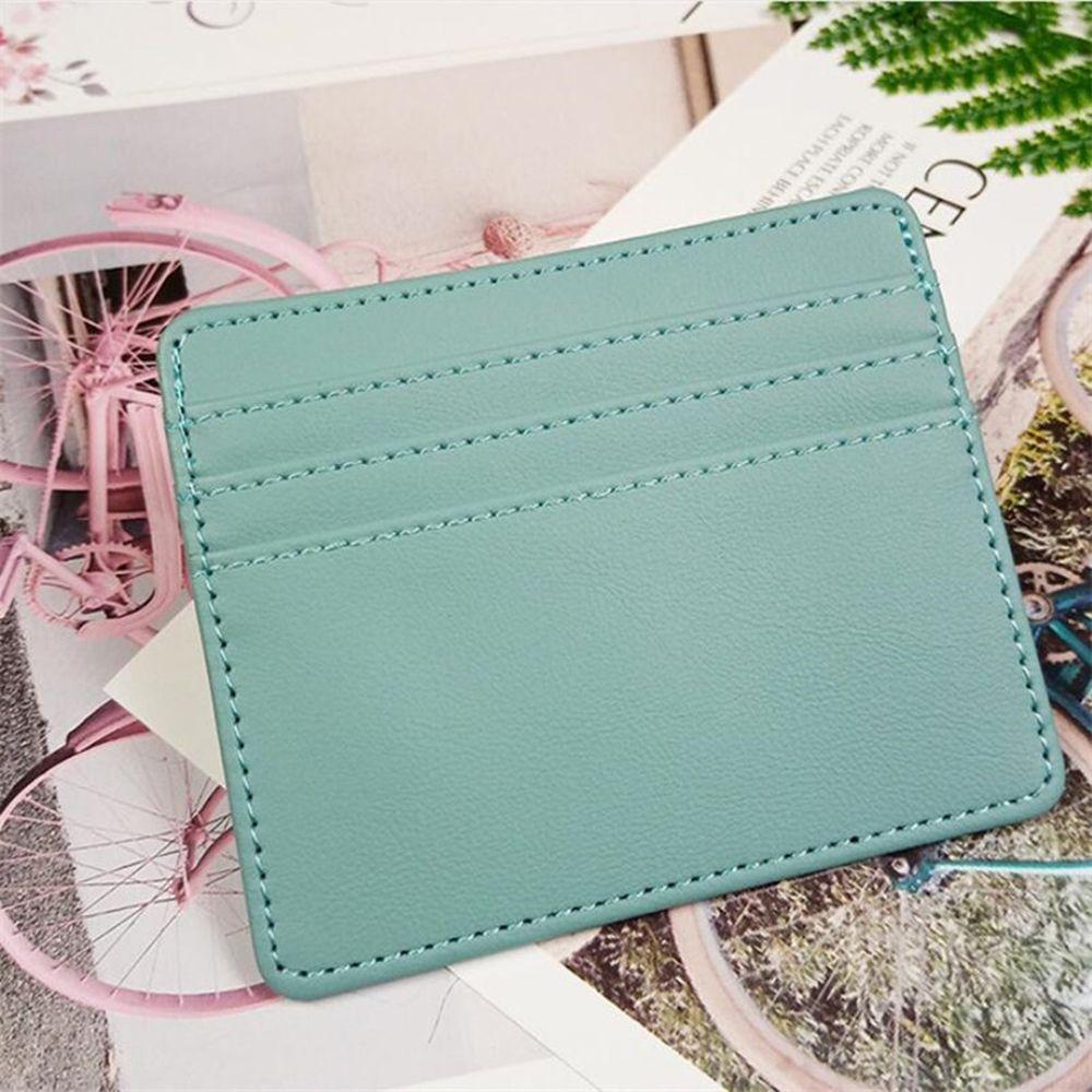 Coin Purse Women Candy Color Credit Card Pocket Slim Wallets Credit Card Box Business Card Cover