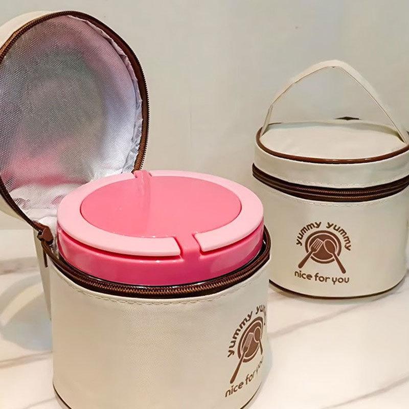 Insulated Lunch Box Student Stainless Steel Food-grade Portable Lunch Box BucketLarge-capacity Lunch Box