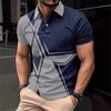 2026 Turn-down Collar Button Polo Shirt Outdoor Street Short Sleeve Men's Sportswear