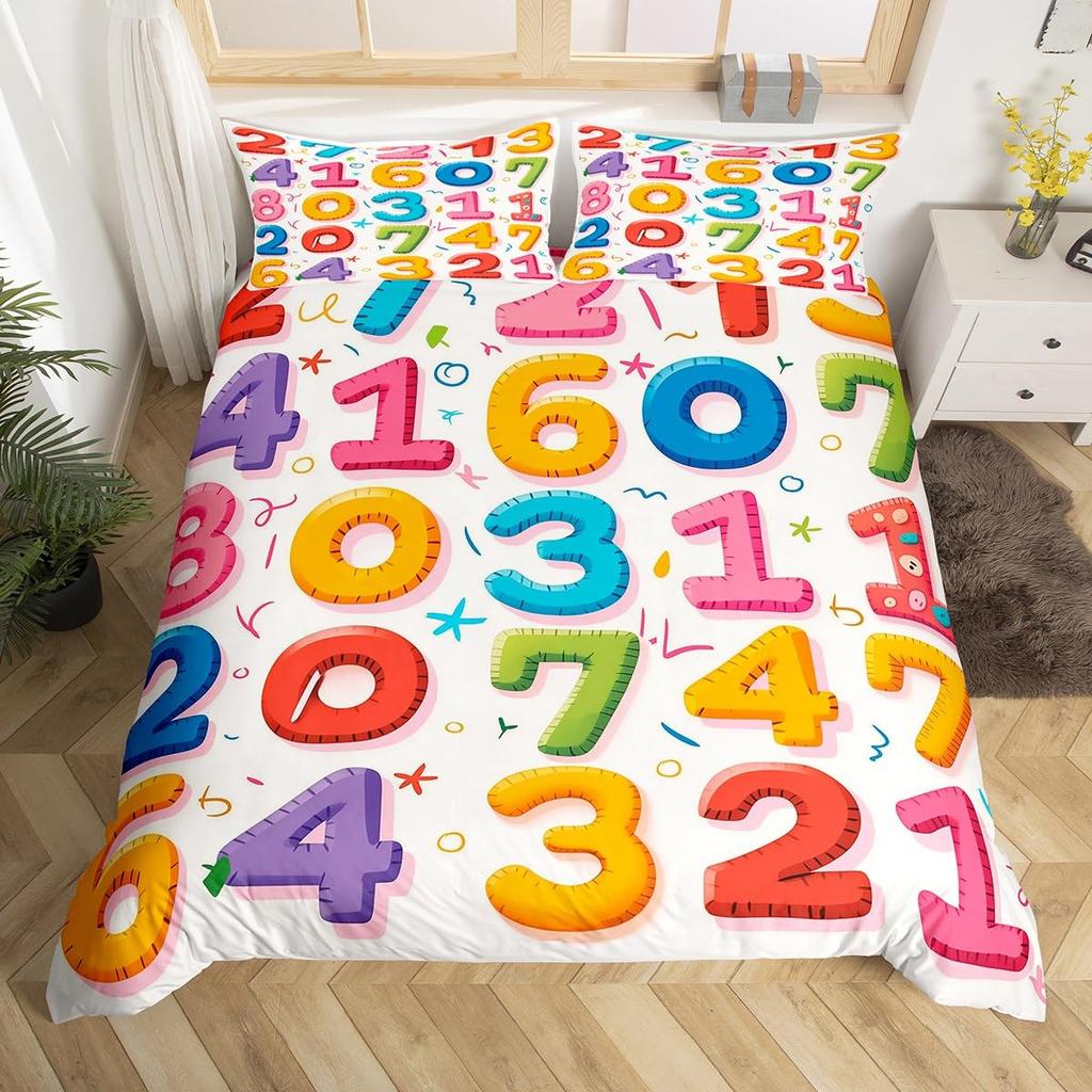 Comforter Blue Alphabet Space Spaceship Single Queen Size Cartoon Bedding Set For Boys Kids Outer Space Black Comforter