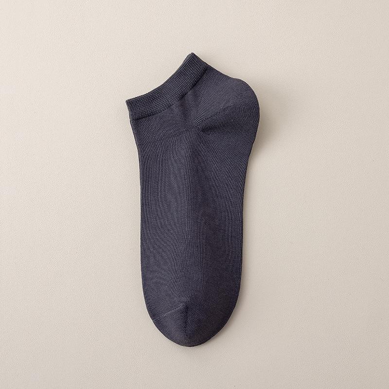 Men Spring and Autumn Trend of Thin Cotton Deodorant Sweat Absorption Low Top Socks