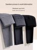 Plus Size High-Waisted Women's Pants - Warm Fleece Base Layer for Autumn and Spring
