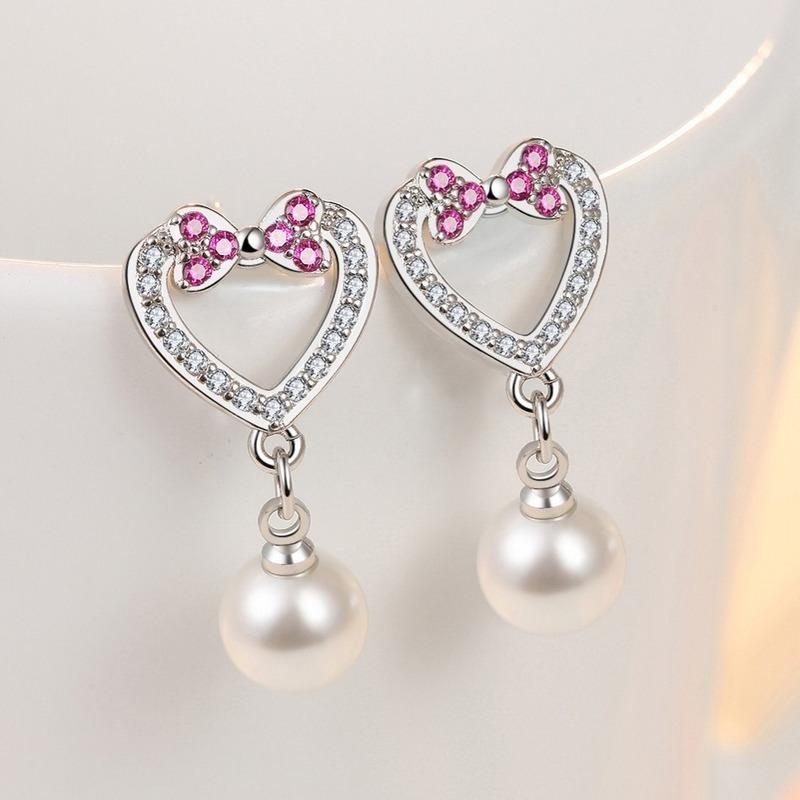 Lindon Kupferlegierung Zirkon Ohrringe Tropfen Ohrringe für Frauen Hochzeit Party Geschenke