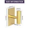 2Pcs Self Adhesive Robe Hanger Holder Stainless Steel Toilet Hanging Rack Bathroom Towel Hooks  Key