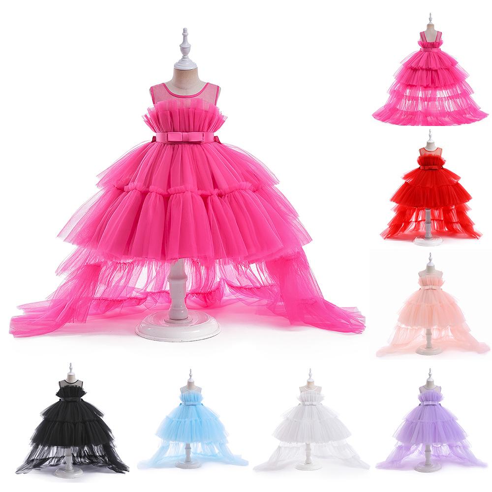 Children's Tulle Flower Girl Princess Gown - Little Girl Performance Dress