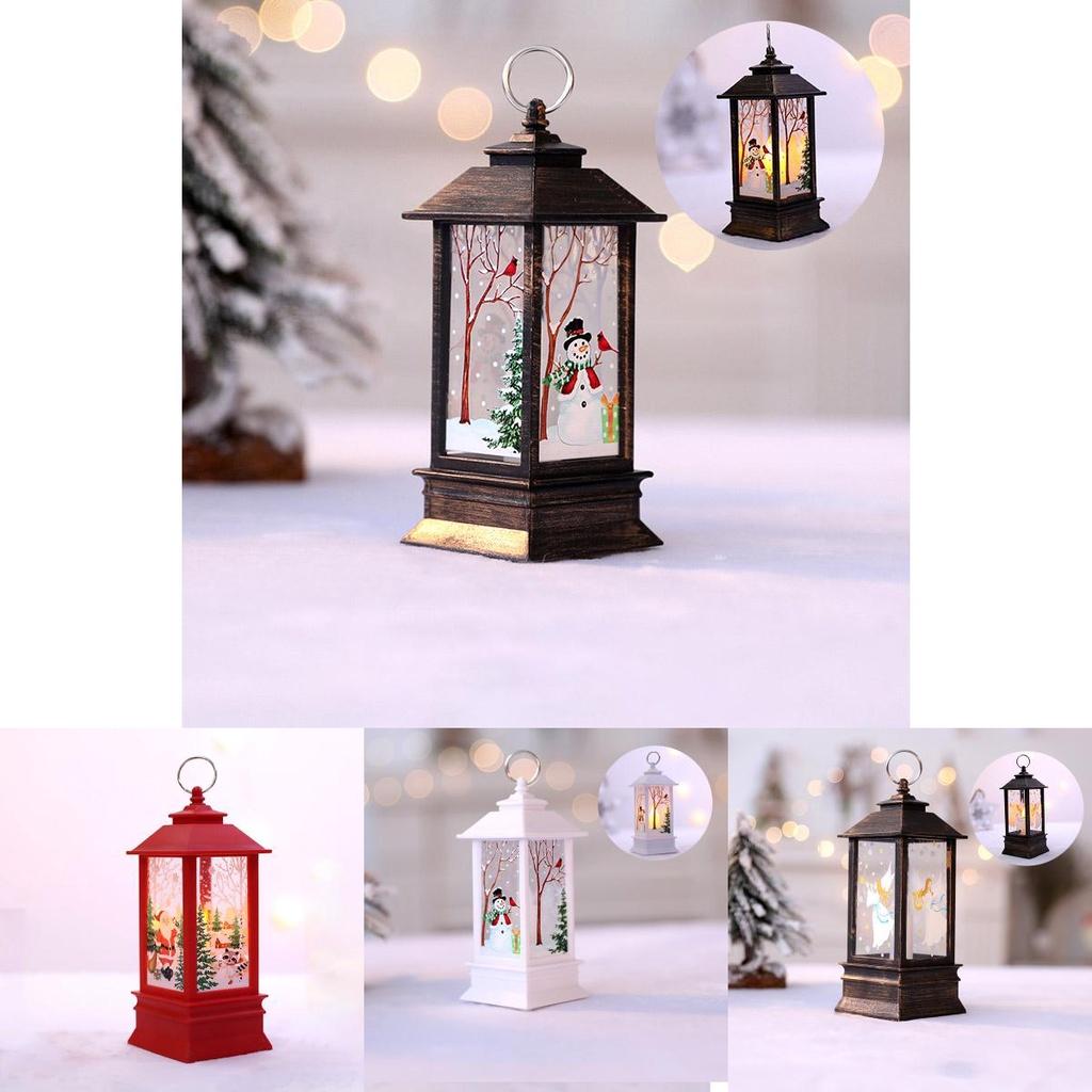 Exquisite Santa Claus Hanging Lantern Led Light Lamp Ideal For Holiday Decor