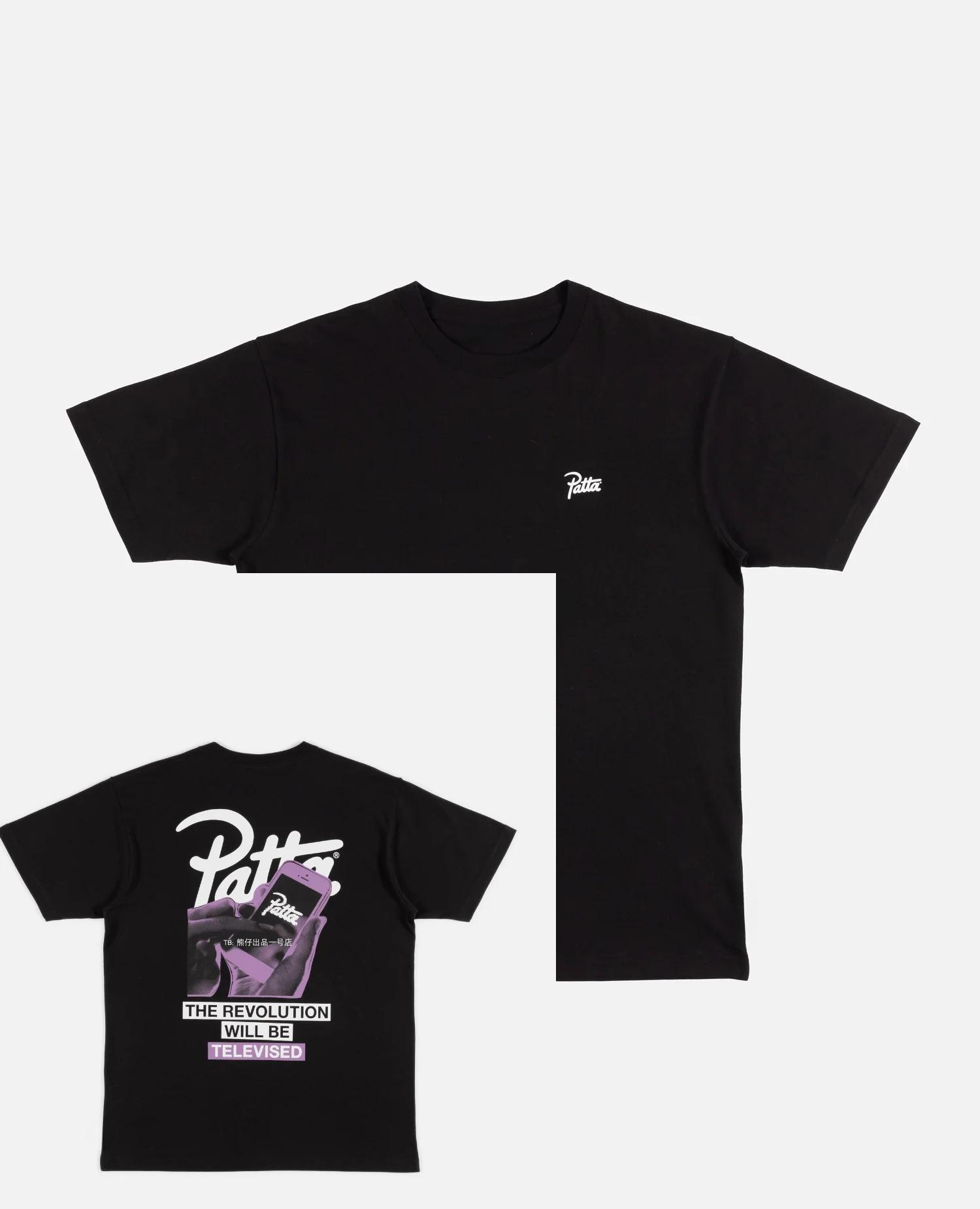 

PATTA Хлорофилл 20 лет Юбилейная Футболка Черная Унисекс Мода Уличная Одежда Чистый Хлопок Приятная к Коже Мягкая Дышащая Спорт 4XL