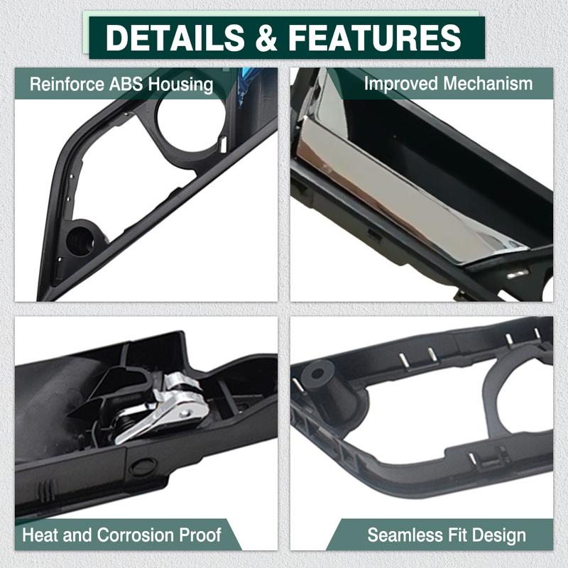Front Left Right Auto Internal Door Handle Car Door Internal Actuator for Skoda Fabia 2015 2016 2017 Left Hand Drive 6V0837221A